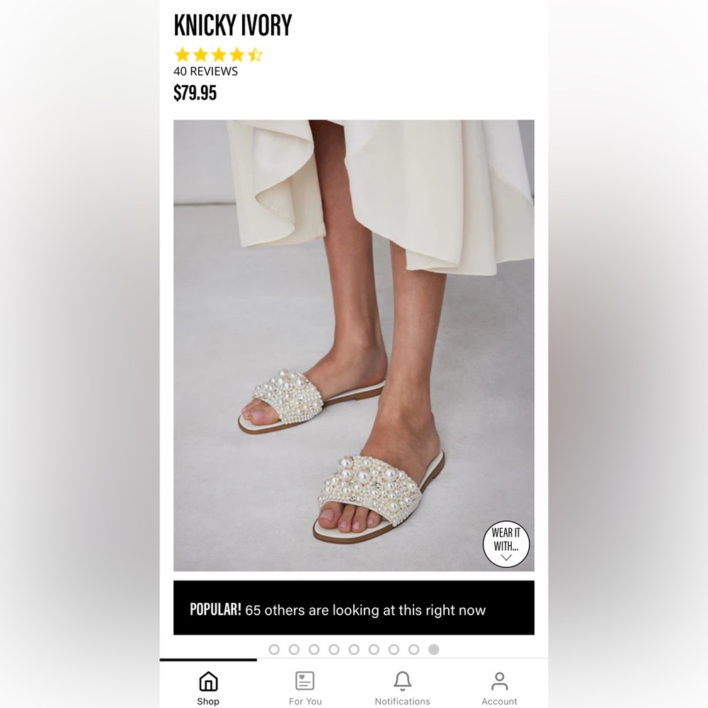 Steve Madden knicky sandals. Pearl sandals